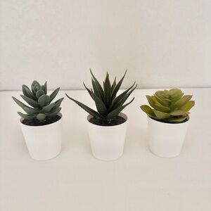IKEA Mini Faux Succulents (3)